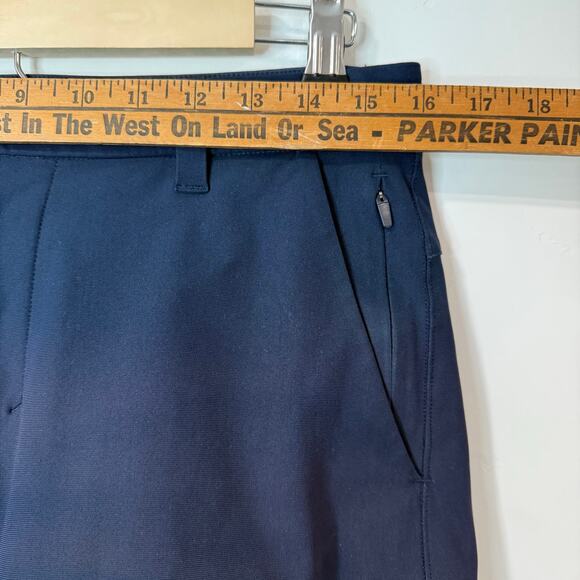 Lululemon Men's Commission Shorts Slim Warpstreme 8" Navy Blue Size 30 - Picture 7 of 8